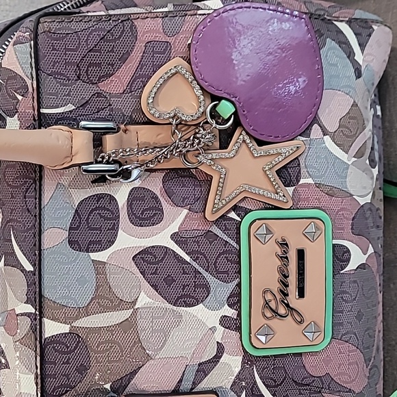 Guess Taupe/Multicolored Airun Crossbody Handbag - Picture 3 of 12